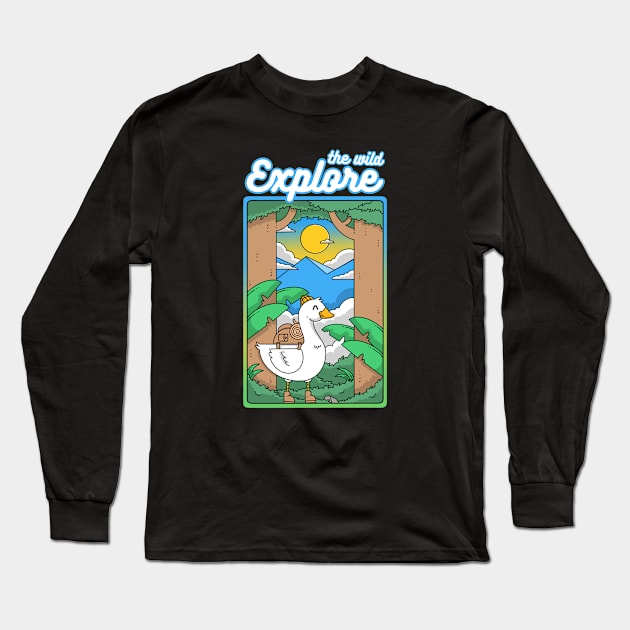 Explore the Wild Long Sleeve T-Shirt by Artthree Studio